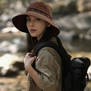 Women’s Western Cowboy Hat – Sun Protection Hat for Hiking, Camping & Summer Travel