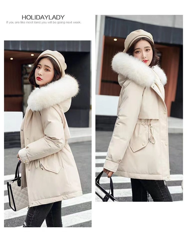 Women's Winter Parka Coat – Mid-Length Puffer Jacket, Warm Cotton Padding, Oversized Fit 2025 Fashion