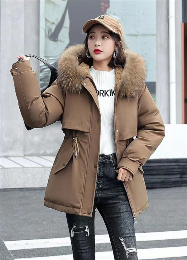 Women's Winter Parka Coat – Mid-Length Puffer Jacket, Warm Cotton Padding, Oversized Fit 2025 Fashion