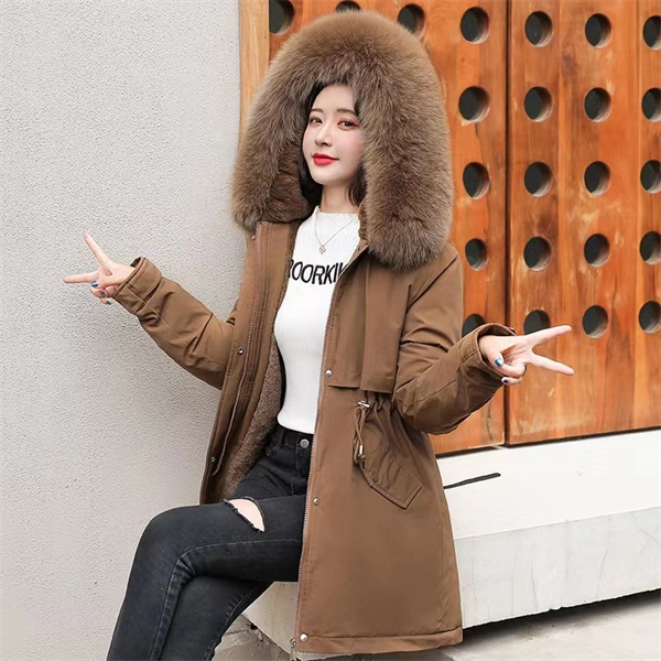 Women's Winter Parka Coat – Mid-Length Puffer Jacket, Warm Cotton Padding, Oversized Fit 2025 Fashion