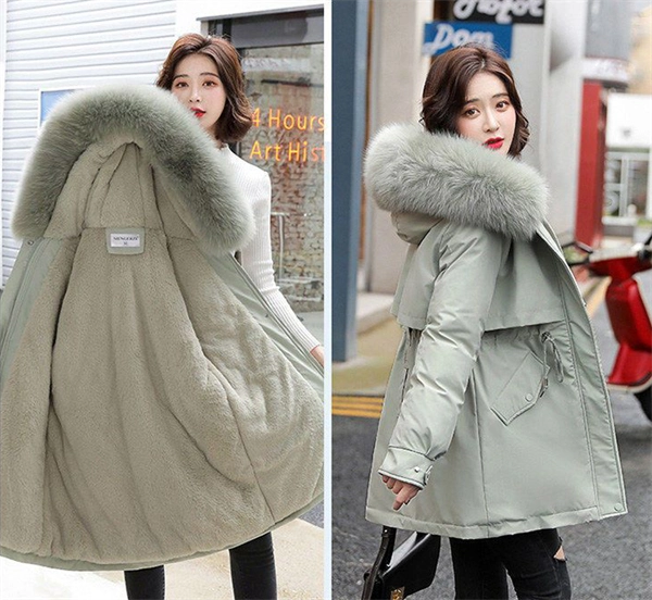 Women's Winter Parka Coat – Mid-Length Puffer Jacket, Warm Cotton Padding, Oversized Fit 2025 Fashion