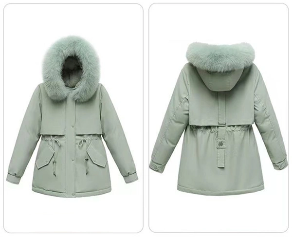 Women's Winter Parka Coat – Mid-Length Puffer Jacket, Warm Cotton Padding, Oversized Fit 2025 Fashion