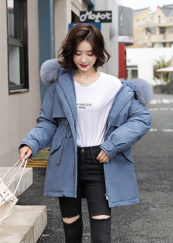 Women's Winter Parka Coat – Mid-Length Puffer Jacket, Warm Cotton Padding, Oversized Fit 2025 Fashion