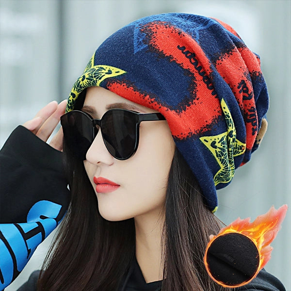 Women’s Winter Warm Hat with Scarf – Cute & Cozy 2-in-1 Beanie for Cold Weather