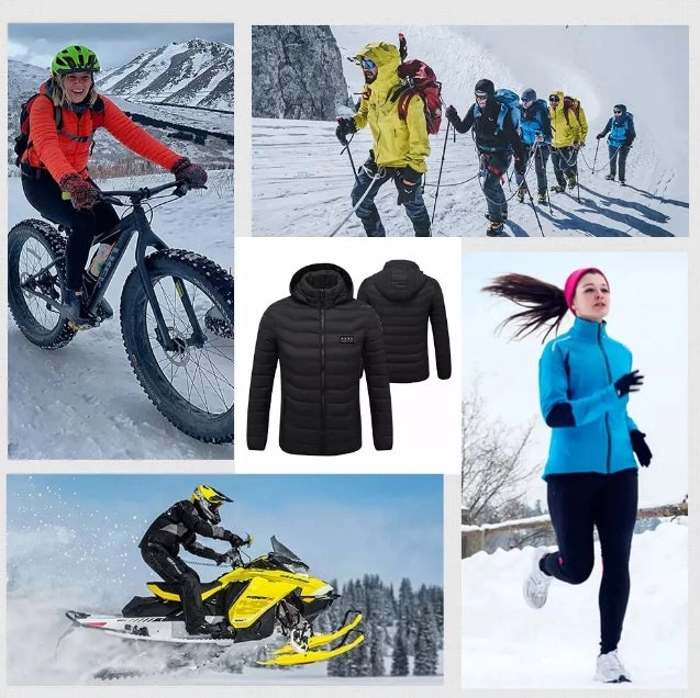 21 Zones Warm Heated Jackets Coats  for Men Women