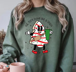 Winter Women's Long Sleeve Crew Neck Christmas Graphic Sweatshirt