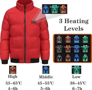 Winter Outdoor Heated Coat Electric Heating Warm Coat