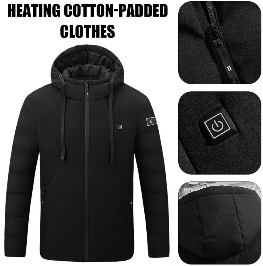 4 Heating Zones Heated Jacket Comfortable Warm Coat