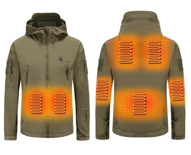 Outdoor Sports Mountain Climbing USB Heating Jacket Windproof Warm Heated Coat