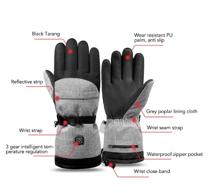 Winter Warm Heated Gloves Electric Battery Heated Gloves