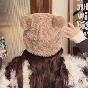 Cute Bear Ears Warm Women's Winter Hat