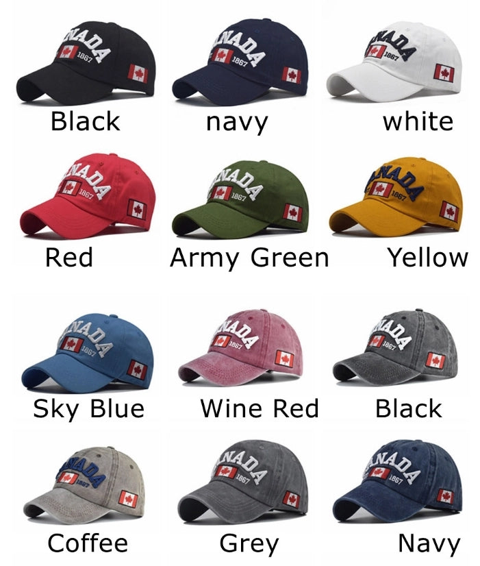 CANADA Baseball Caps for Men and Women