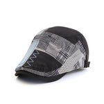 Fashion Newsboy Hat Adjustable Adjustable Plaid Hat