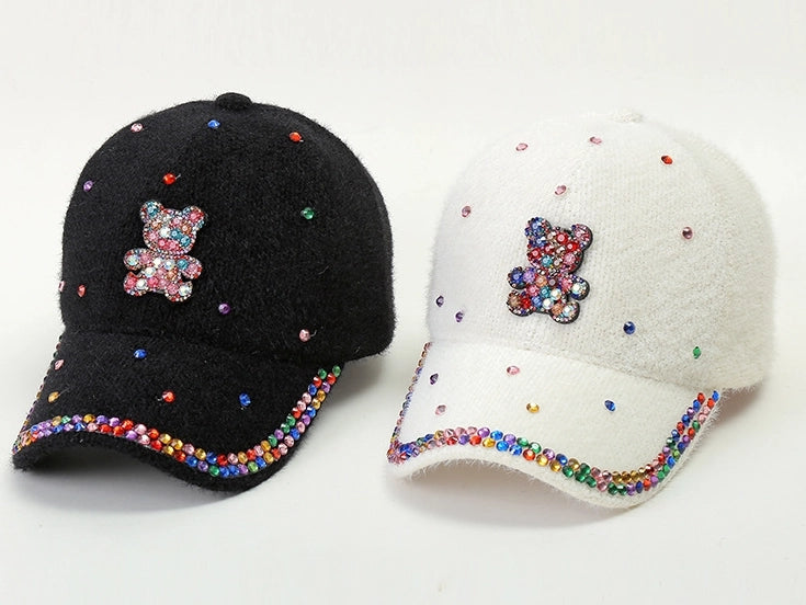 Winter Flash Diamond Baseball Hat Duck Tongue Hat