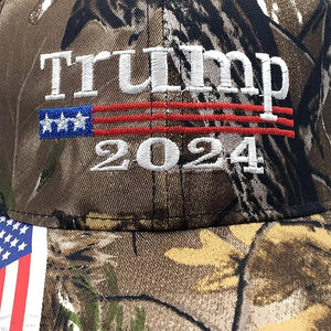 Trump 2024 Hat Embroidered American Flag Baseball Cap Trump Hat