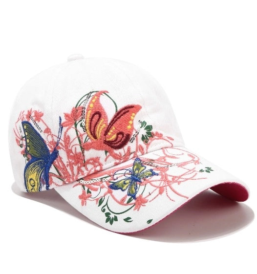 Fashion Sequin Butterfly Embroidered Baseball Cap