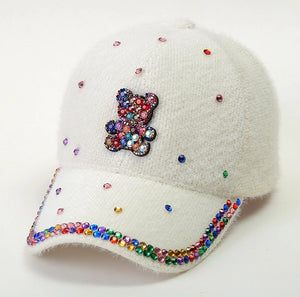 Winter Flash Diamond Baseball Hat Duck Tongue Hat