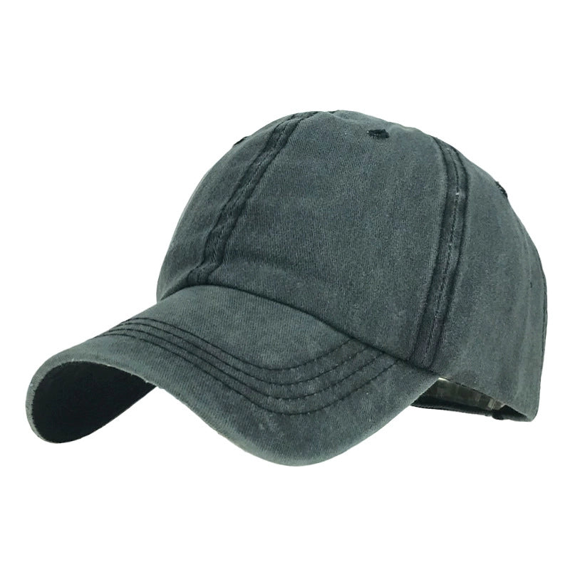 Unisex Cap Plain Colour Washed Cotton Baseball Cap