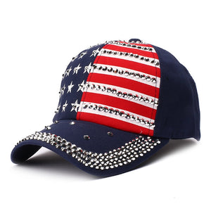 MAGA President Donald Trump Cap Bling Bling Rhinestones Hat