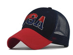 American Flag Baseball Caps USA Letter Embroidery Cap