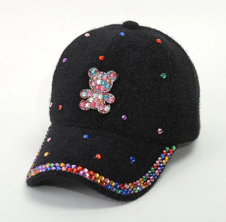 Winter Flash Diamond Baseball Hat Duck Tongue Hat