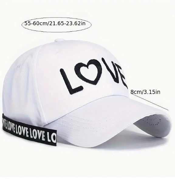 LOVE Baseball Cap Unisex Outdoor Sun Protection Hat