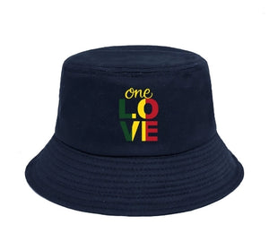 ONE LOVE Unisex Solid Color Reversible Bucket Hat