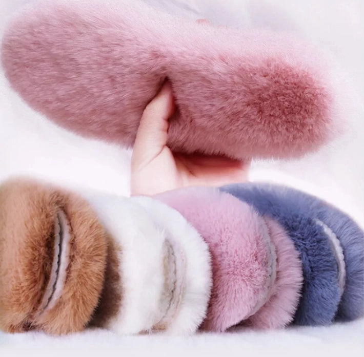 Winter Warm And Thick Men And Women Insole Imitation Rabbit Hair Warm Thermal Insoles