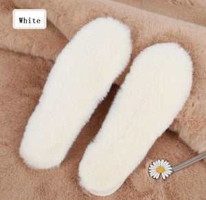 Winter Warm And Thick Men And Women Insole Imitation Rabbit Hair Warm Thermal Insoles