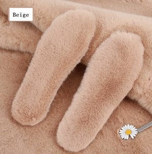 Winter Warm And Thick Men And Women Insole Imitation Rabbit Hair Warm Thermal Insoles