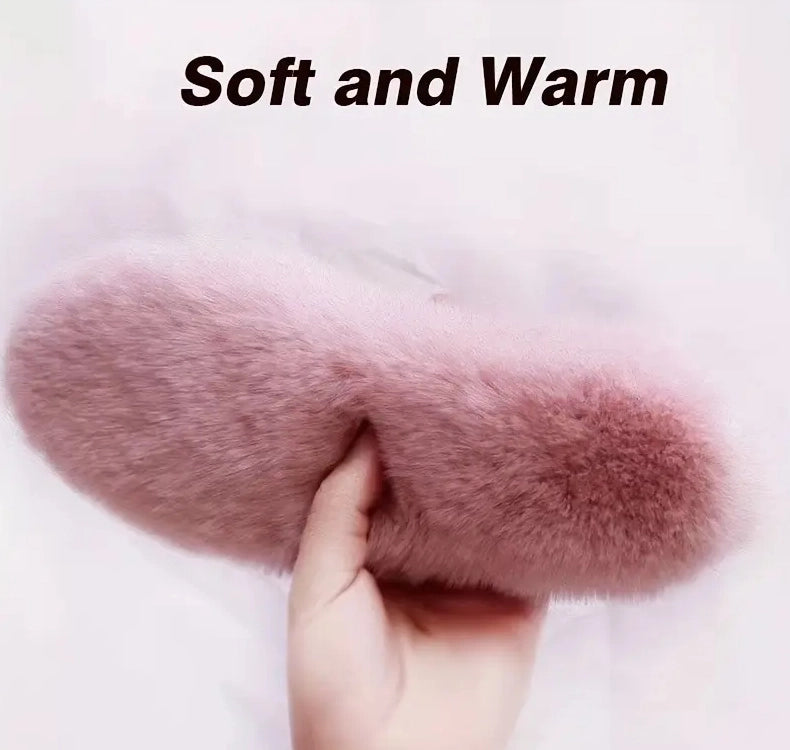 Winter Warm And Thick Men And Women Insole Imitation Rabbit Hair Warm Thermal Insoles