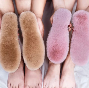 Winter Warm And Thick Men And Women Insole Imitation Rabbit Hair Warm Thermal Insoles