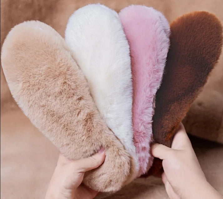 Winter Warm And Thick Men And Women Insole Imitation Rabbit Hair Warm Thermal Insoles