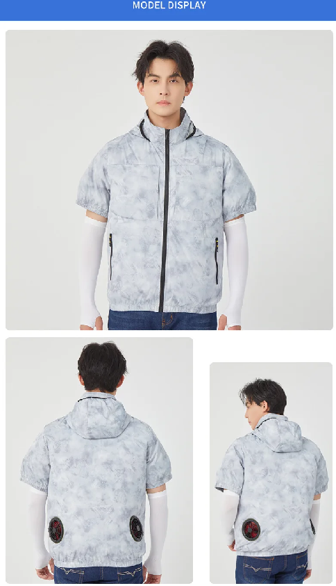 Summer outdoor heat-proof cooling fan clothing and fishing clothing