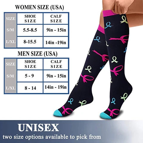 ROYALUCK Best Compression Socks for Women & Men-Workout And Recovery (6 Pairs)