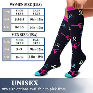 ROYALUCK 5 Pairs Cute Animal Sports Compression Socks Running Fitness Compression Socks