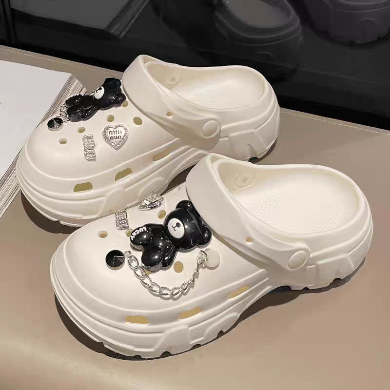 Summer Women's Cute Bear Sandals for Beach and Outdoor Wear