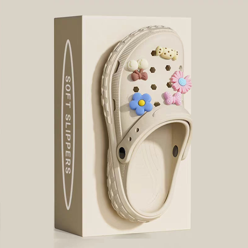 Unisex Summer Slipper Clogs Funny Dog Cute Cloud Print Beach Sandals for Home & Outdoor