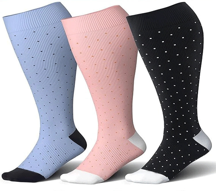 ROYALUCK New Arrival Plus Size Compression Socks Wide Calf For Women & Men