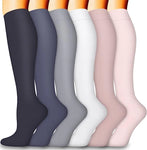 ROYALUCK 6 pairs Medical Compression Sock-Compression Sock For Women and Men Circulation