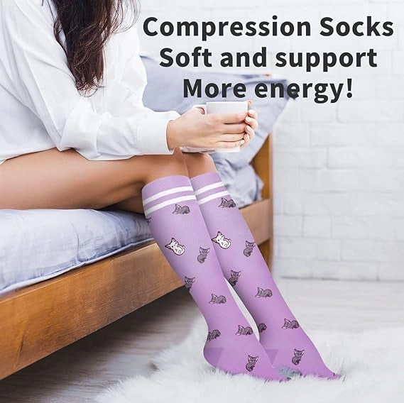 ROYALUCK 6 Pairs Compression Socks for Women & Men Circulation - Best Support for Nurses,Running,Athletic,Sports