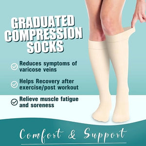 ROYALUCK Compression Socks for Women & Men Circulation(6 pairs)-Graduated Supports Socks for Running, Athletic Sports