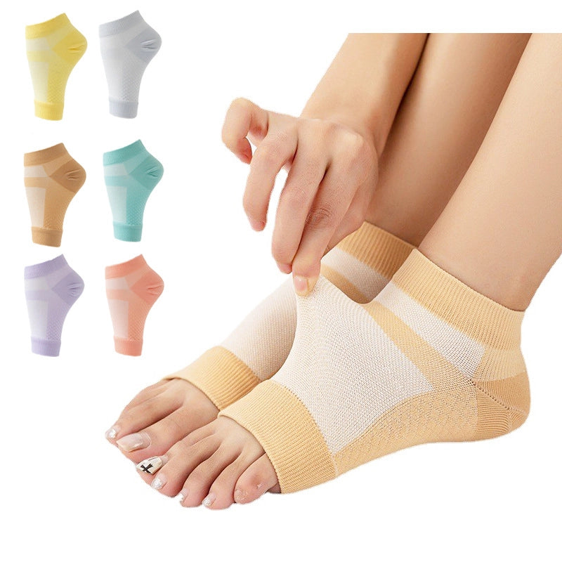 ROYALUCY Unisex Breathable Compression Toeless Socks Ankle Brace Support Sleeves