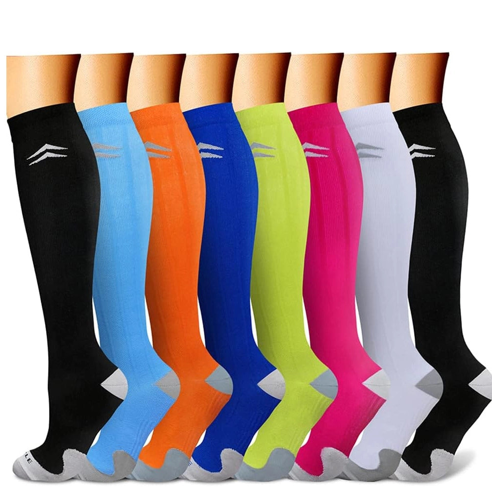 ROYALUCK 15-20 mmHg Best Compression Socks ( 8 Pairs)for Women Men Support Circulation, Compression  Socks For Nurse, Travel, Flight