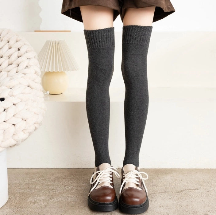 Women's Warm Thigh High Over the Knee Socks Extra Long Stockings for Fall & Winter