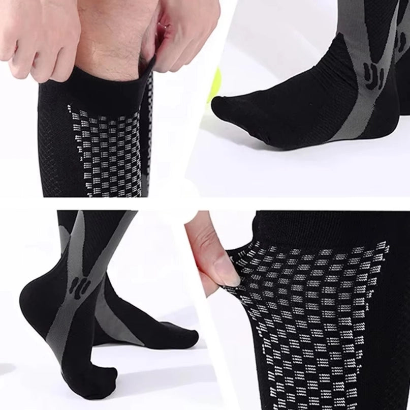 ROYALUCK 3 Pairs Plus Size Compression Socks Extra Large Knee High Support for Circulation Support