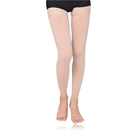 ROYALUCK Thigh High Compression Stockings Women 23-32 mmHg Sleeve Footless Socks Varicose