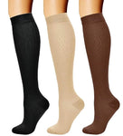 ROYALUCK 3 Pairs Compression Socks for Women & Men Circulation 15-20 mmHg