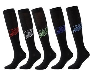 ROYALUCK Nylon Compression Sock Running Football Sock Cute Wings Sport Long Sock