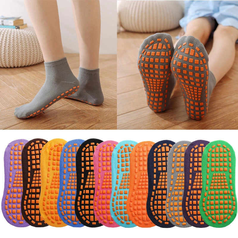 ROYALUCK Non-Slip Floor Socks Pure Cotton Yoga Socks